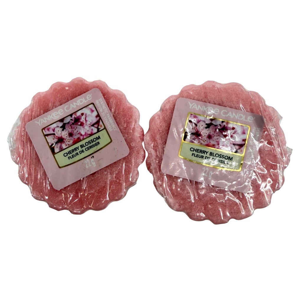 NEW Yankee Candle Cherry Blossom Wax Melts Tarts 22g Pink Set of 2 1542839E Disc